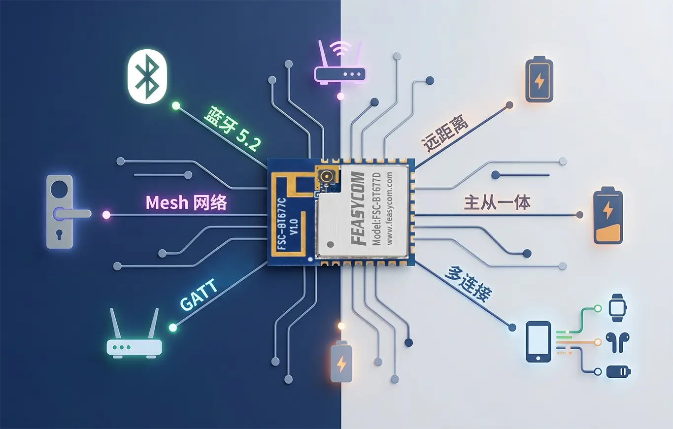 EFR32BG21 BLE 5.2 Mesh 模组:面向智能家居的长距离连接方案 3 677D
