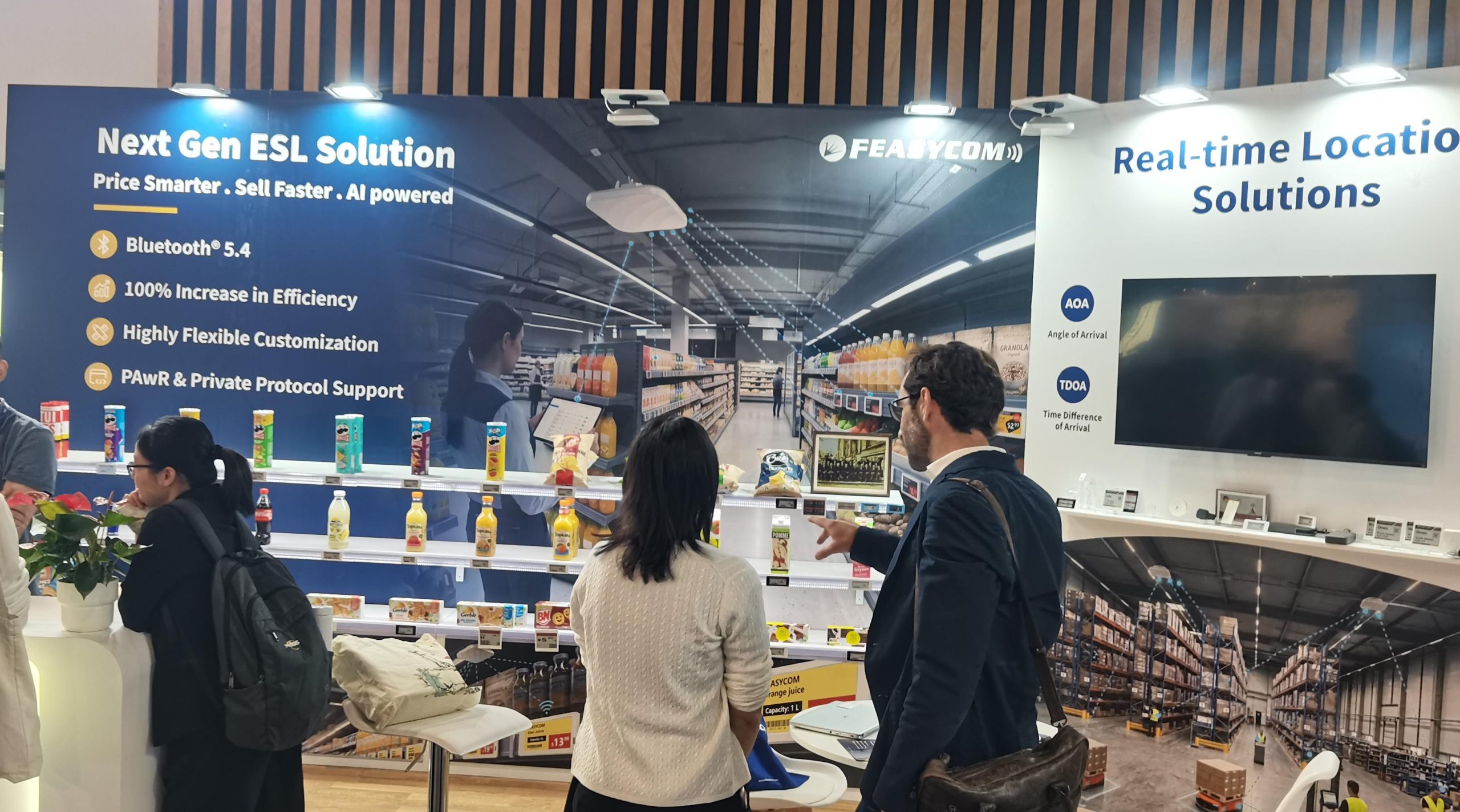 飞易通亮相 NRF 2026 欧洲零售展,展示智慧零售无线连接与室内定位解决方案 7 Feasycom showcases ESL and real time location solutions scaled